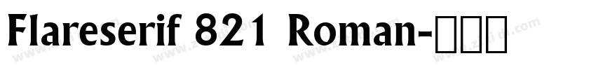 Flareserif 821 Roman字体转换